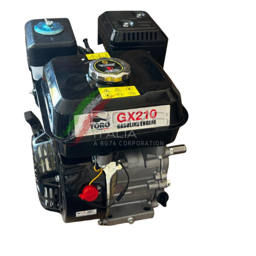 MOTORE TORO MOTORI A BENZINA 7 HP 210cc CON AVVIAMENTO MANUALE POSIZIONAMENTO LATERALE TIPO HONDA CILINDRICO 19mm - immagine 3