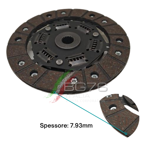DISCO FRIZIONE CON PARASTRAPPI ad. BERTOLINI 318 FERRARI 36 72 SERIE 800 12 72T M.GI.BI. ROTECO HP 10/12/14 D=160mm Z=20 (17X15) - immagine 3