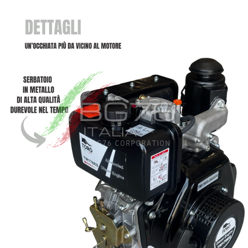 MOTORE TORO MOTORI DIESEL 7 HP CON AVVIAMENTO ELETTRICO TORO MOTORI TIPO YANMAR TM178ES CONICO 23mm - Image 3