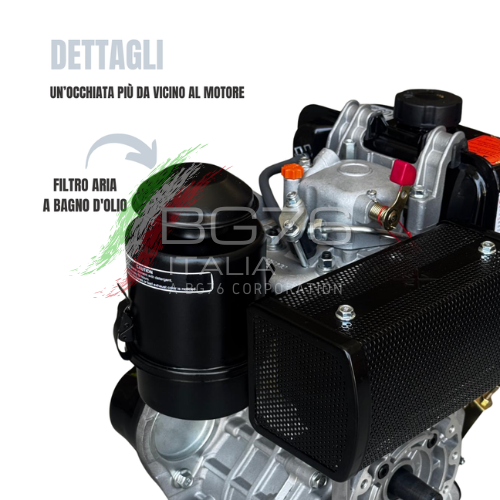 MOTORE TORO MOTORI DIESEL 5 HP CON AVVIAMENTO MANUALE TORO MOTORI TIPO YANMAR TM173RS CONICO 23mm - Image 4