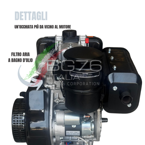 MOTORE TORO MOTORI DIESEL 12 HP CON AVVIAMENTO ELETTRICO TORO MOTORI TIPO YANMAR TM188ES CONICO 23mm - Image 4